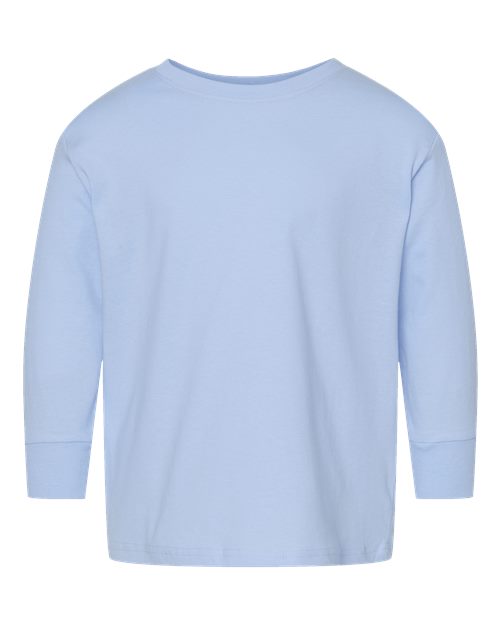 Rabbit Skins 3302 Toddler Fine Jersey Long Sleeve Tee - Light Blue - front
