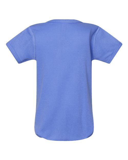 Rabbit Skins 4400 Infant Baby Rib Bodysuit - Carolina Blue - back