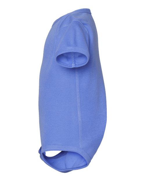 Rabbit Skins 4400 Infant Baby Rib Bodysuit - Carolina Blue - side