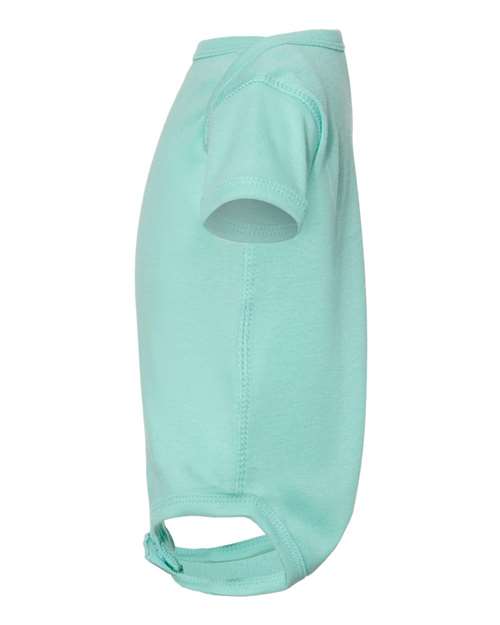 Rabbit Skins 4400 Infant Baby Rib Bodysuit - Chill - side