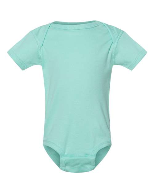 Rabbit Skins 4400 Infant Baby Rib Bodysuit - Chill - front