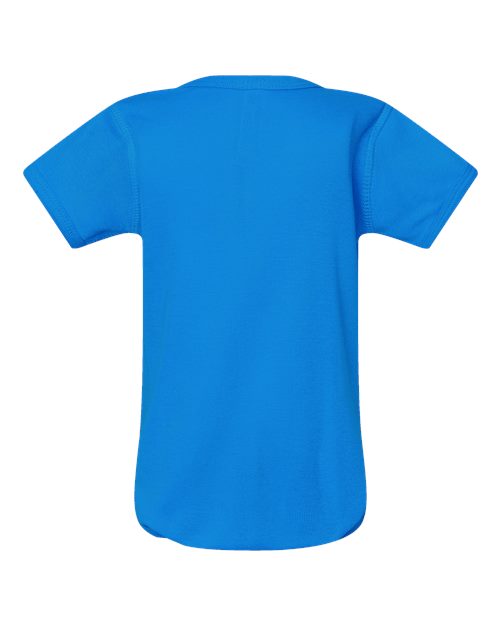 Rabbit Skins 4400 Infant Baby Rib Bodysuit - Cobalt - back