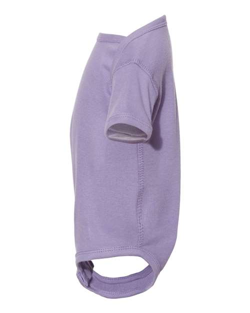 Rabbit Skins 4400 Infant Baby Rib Bodysuit - Lavender - side