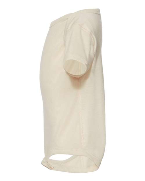 Rabbit Skins 4400 Infant Baby Rib Bodysuit - Natural - side