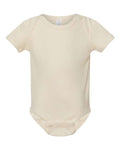 Rabbit Skins 4400 Infant Baby Rib Bodysuit - Natural - front