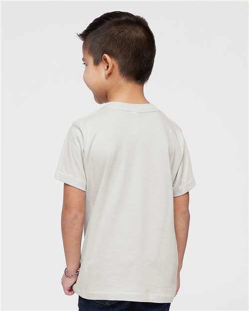 Rabbit Skins 3321 Toddler Fine Jersey Tee - Silver - model back