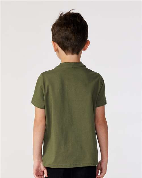 Rabbit Skins 3321 Toddler Fine Jersey Tee - Military Green - model back