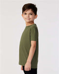 Rabbit Skins 3321 Toddler Fine Jersey Tee - Military Green - model side