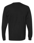Comfort Colors 4410 Garment-Dyed Heavyweight Long Sleeve Pocket T-Shirt - Black - back
