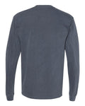 Comfort Colors 4410 Garment-Dyed Heavyweight Long Sleeve Pocket T-Shirt - Denim - back