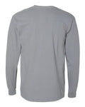 Comfort Colors 4410 Garment-Dyed Heavyweight Long Sleeve Pocket T-Shirt - Granite - back