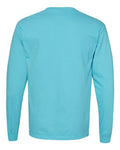 Comfort Colors 4410 Garment-Dyed Heavyweight Long Sleeve Pocket T-Shirt - Lagoon - back