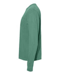 Comfort Colors 4410 Garment-Dyed Heavyweight Long Sleeve Pocket T-Shirt - Light Green - side