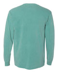 Comfort Colors 4410 Garment-Dyed Heavyweight Long Sleeve Pocket T-Shirt - Seafoam - back