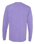 Comfort Colors 4410 Garment-Dyed Heavyweight Long Sleeve Pocket T-Shirt - Violet - back