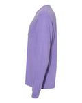 Comfort Colors 4410 Garment-Dyed Heavyweight Long Sleeve Pocket T-Shirt - Violet - side