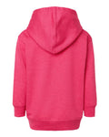 Rabbit Skins 3326 Toddler Pullover Fleece Hoodie - Vintage Hot Pink - back