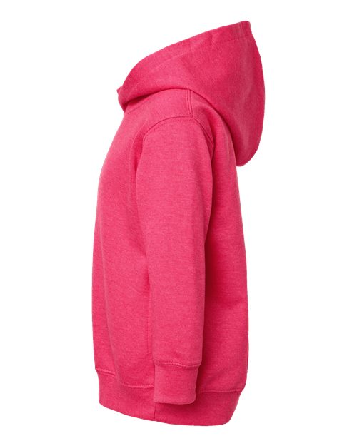 Rabbit Skins 3326 Toddler Pullover Fleece Hoodie - Vintage Hot Pink - side