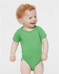 Rabbit Skins 4424 Infant Fine Jersey Bodysuit - Apple - model front