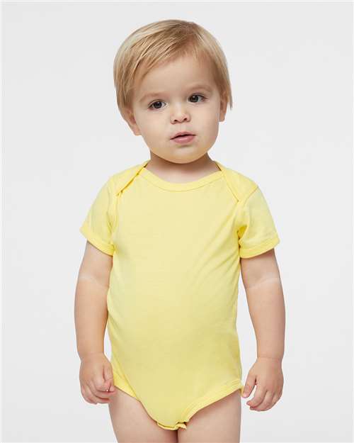 Rabbit Skins 4424 Infant Fine Jersey Bodysuit - Butter - model front