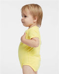 Rabbit Skins 4424 Infant Fine Jersey Bodysuit - Butter - model side