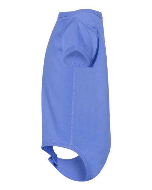 Rabbit Skins 4424 Infant Fine Jersey Bodysuit - Carolina Blue - side