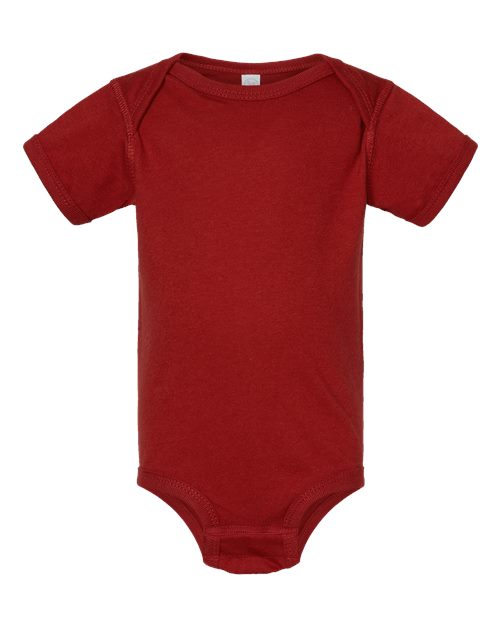 Rabbit Skins 4424 Infant Fine Jersey Bodysuit - Garnet - front