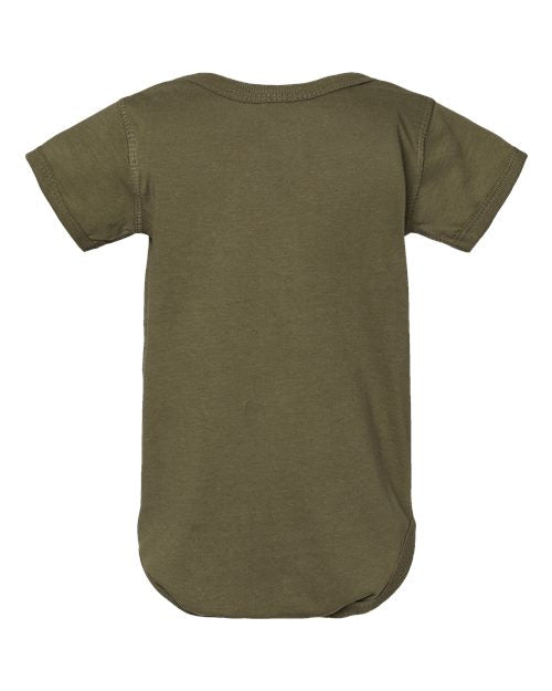 Rabbit Skins 4424 Infant Fine Jersey Bodysuit - Military Green - back