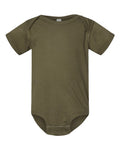 Rabbit Skins 4424 Infant Fine Jersey Bodysuit - Military Green - front