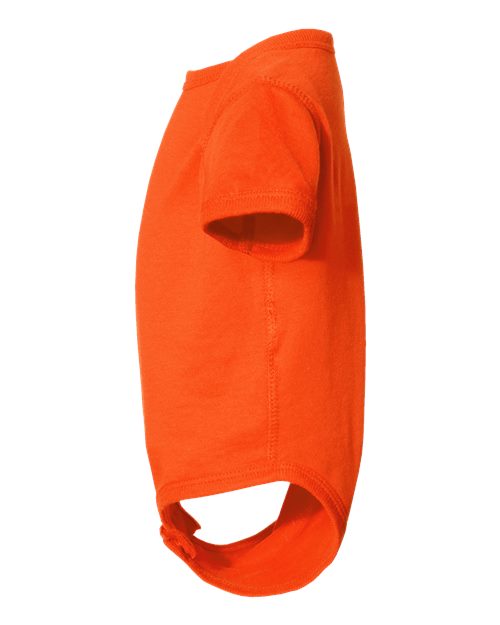 Rabbit Skins 4424 Infant Fine Jersey Bodysuit - Orange - side