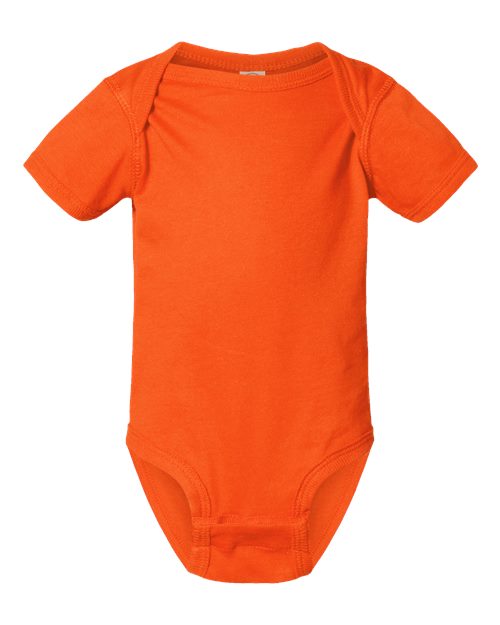 Rabbit Skins 4424 Infant Fine Jersey Bodysuit - Orange - front