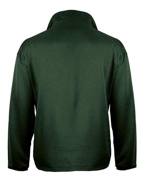 Badger 1480 Men's Performance Quarter-Zip Pullover - Forest - back