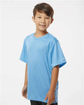 Badger 2120 Youth B-Core T-Shirt - Columbia Blue - model side