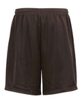Badger 2207 Youth Pro Mesh 6" Shorts - Brown - back