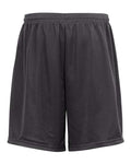 Badger 2207 Youth Pro Mesh 6" Shorts - Graphite - back