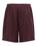 Badger 7219 Men's Pro Mesh 9" Shorts with Pockets - Maroon - back