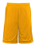 Badger 7219 Men's Pro Mesh 9" Shorts with Pockets - Gold - front