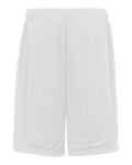 Badger 7219 Men's Pro Mesh 9" Shorts with Pockets - White - back