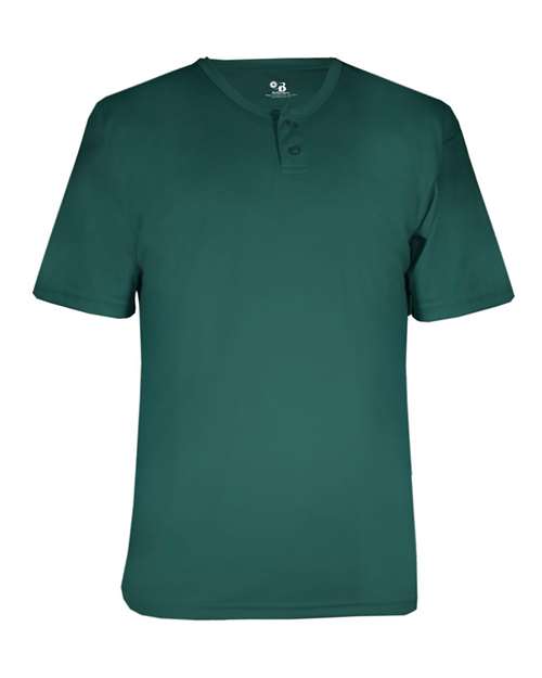 Alleson Athletic 2930 Youth B-Core Placket Jersey - Forest - front