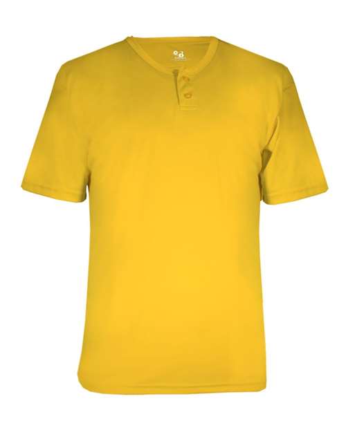 Alleson Athletic 2930 Youth B-Core Placket Jersey - Gold - front