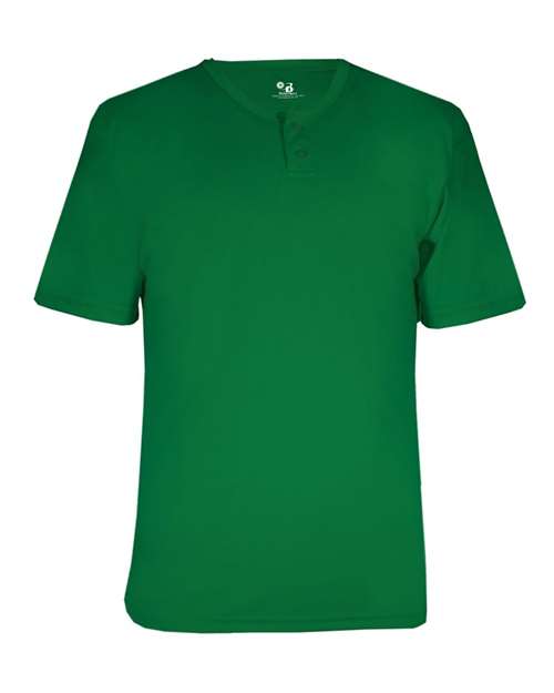 Alleson Athletic 2930 Youth B-Core Placket Jersey - Kelly - front