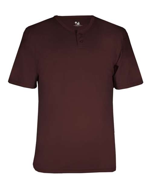 Alleson Athletic 2930 Youth B-Core Placket Jersey - Maroon - front