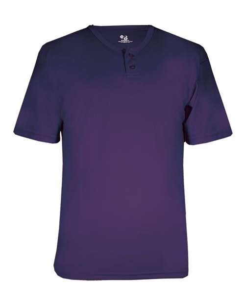Alleson Athletic 2930 Youth B-Core Placket Jersey - Purple - front