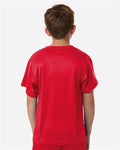 Alleson Athletic 2930 Youth B-Core Placket Jersey - Red - model back