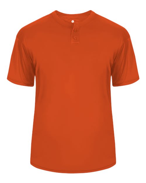 Alleson Athletic 7930 Men's B-Core Placket Jersey - Burnt Orange - front