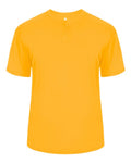 Alleson Athletic 7930 Men's B-Core Placket Jersey - Gold - front