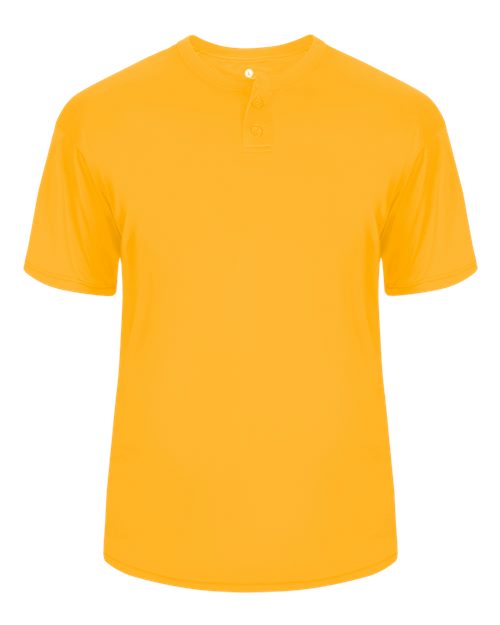 Alleson Athletic 7930 Men's B-Core Placket Jersey - Gold - front