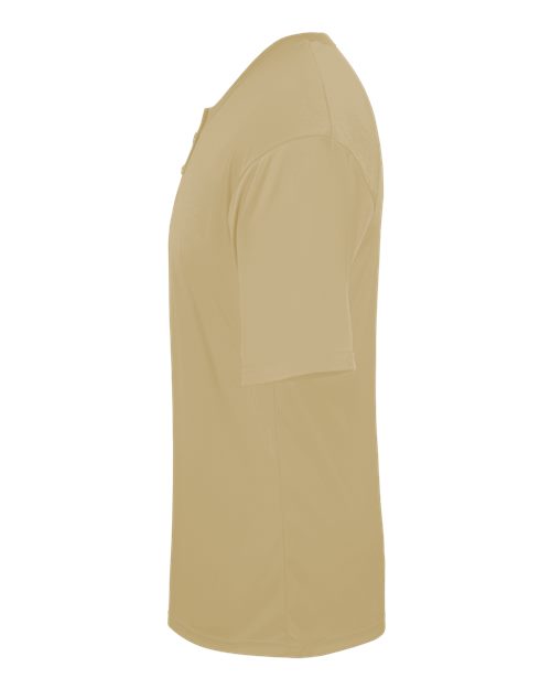 Alleson Athletic 7930 Men's B-Core Placket Jersey - Vegas Gold - side
