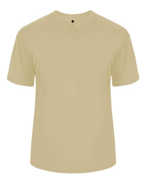Alleson Athletic 7930 Men's B-Core Placket Jersey - Vegas Gold - front