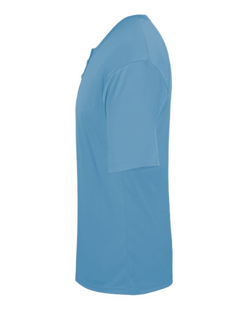 Alleson Athletic 7930 Men's B-Core Placket Jersey - Columbia Blue - side